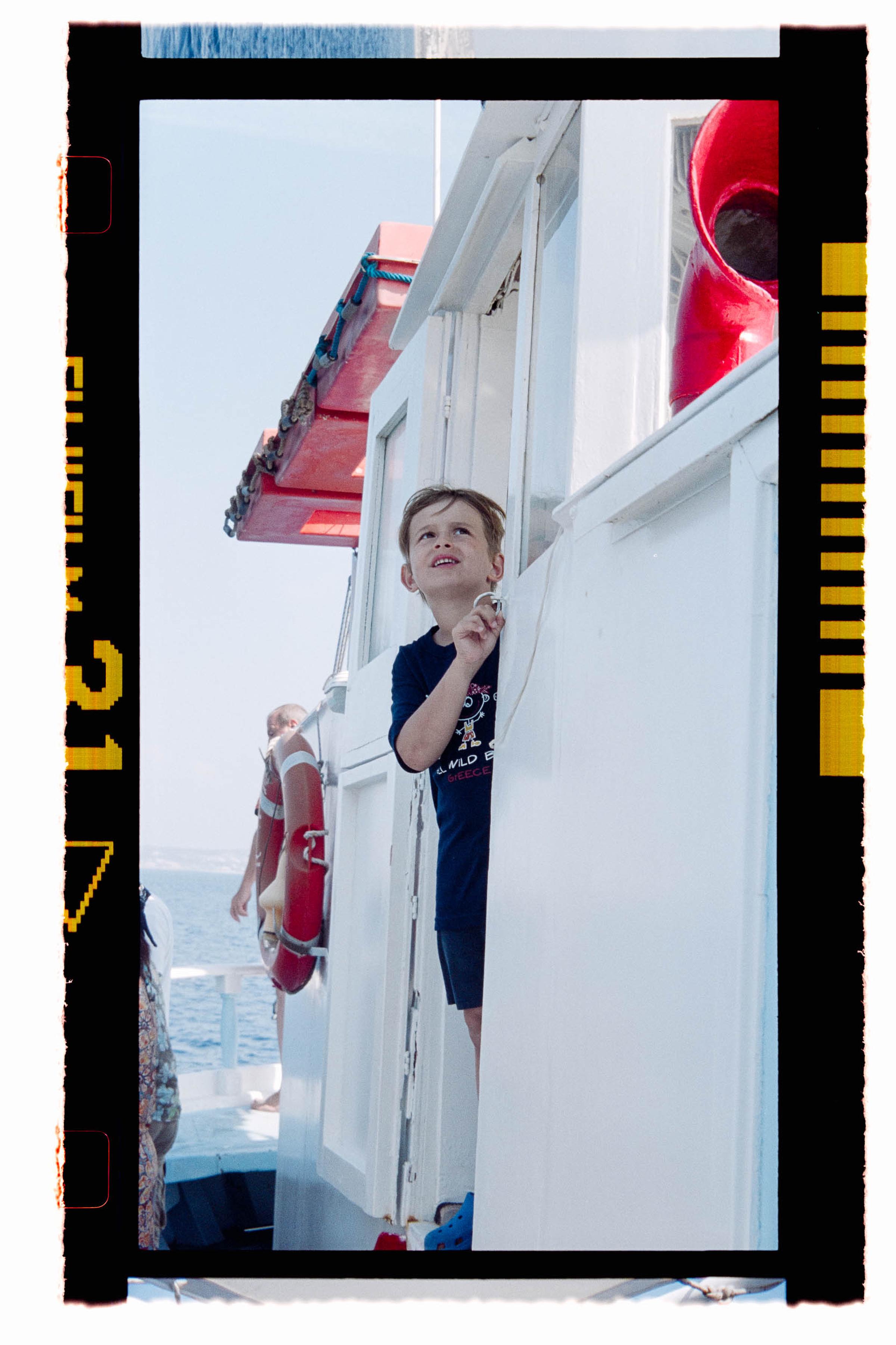 Scanned 35mm negative with visible film border